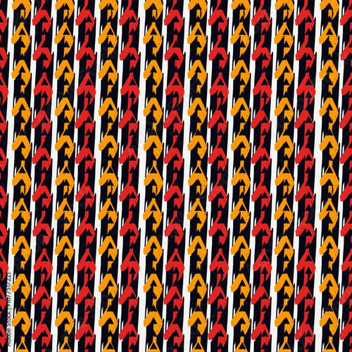 Hand drawn abstract wallpaper. Paint brush seamless surface pattern. Texture background. Template image. Fabric motif. Digital paper. Ethnic textile print backdrop. Web designing. Art illustration.
