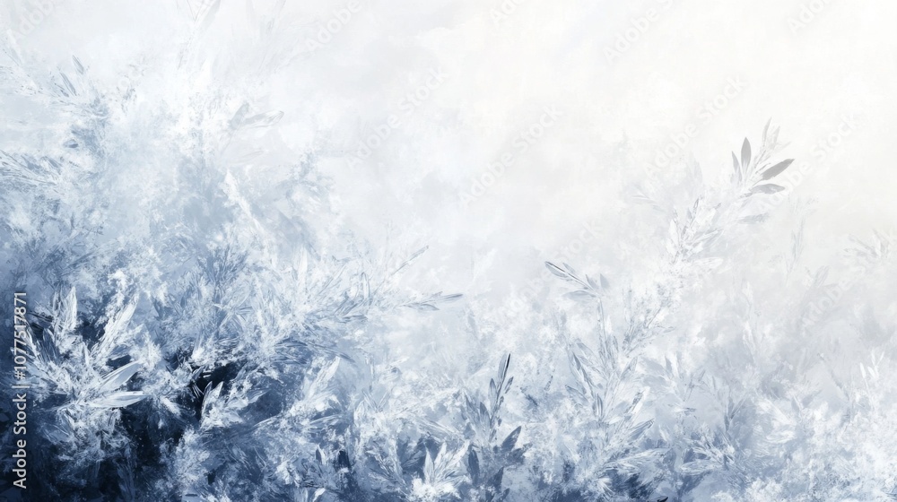Intricate Frost Patterns on a Windowpane Intricate Frost Patterns on a Windowpane