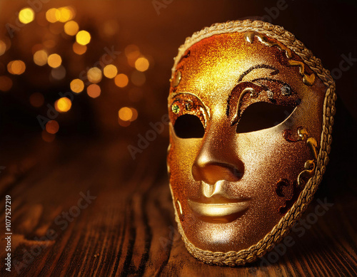 Close-Up of a Mask Representing Concealment and Identity