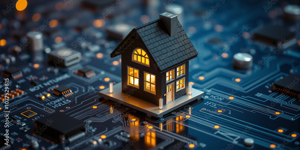 Technology in the smart home with intelligent controls, networking and technization of the home through microelectronics for control, monitoring and security Technology in the smart home with intelligent controls, networking and technization of the home through microelectronics for control, monitoring and security