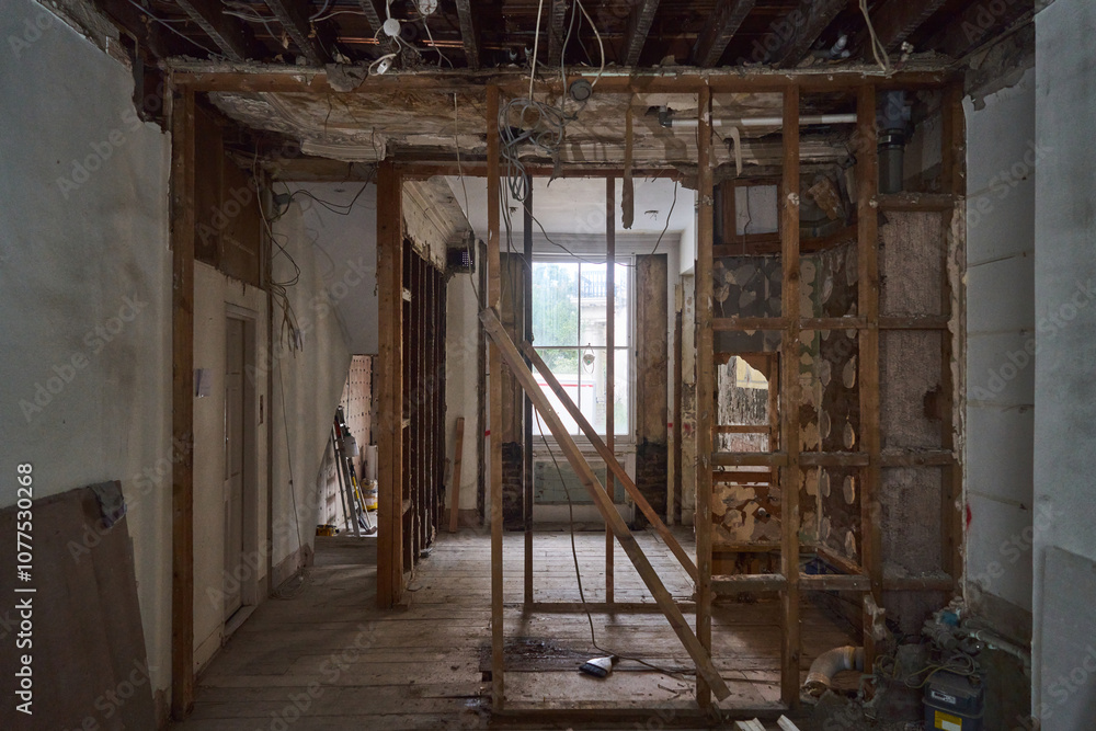 Room under renovation Room under renovation