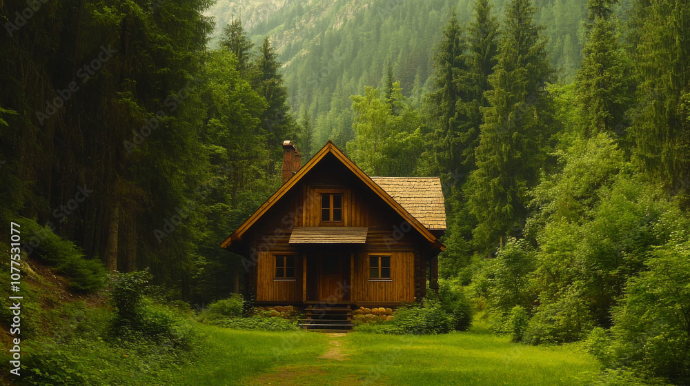 A picture of a wooden house nestled in a green forest. We'll look at the good and bad points of wooden houses and living in the suburbs. A picture of a wooden house nestled in a green forest. We'll look at the good and bad points of wooden houses and living in the suburbs.