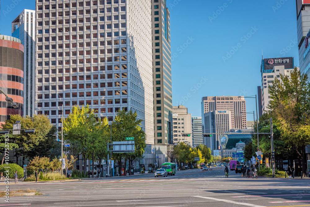 Fototapeta premium Seoul, South Korea - October 21 2024