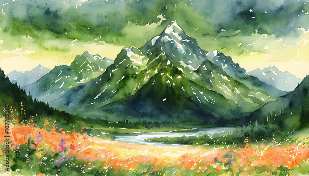 Obraz premium Mountain Background