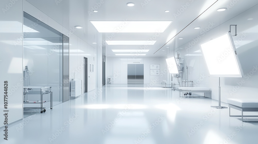 Modern Studio Interior with Softbox Lights and Sleek Design for Creative Projects, Featuring Bright Ambient Lighting and Spacious Layout Modern Studio Interior with Softbox Lights and Sleek Design for Creative Projects, Featuring Bright Ambient Lighting and Spacious Layout