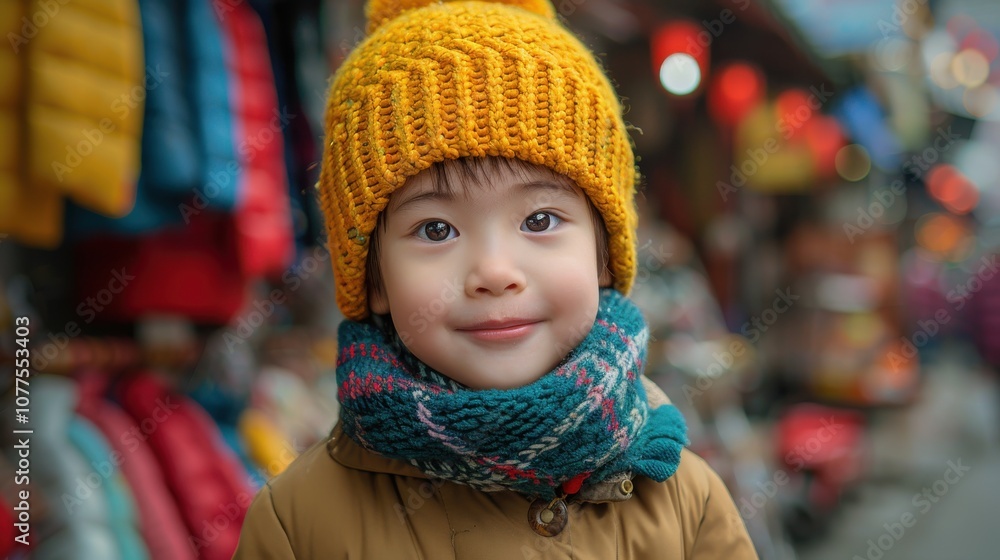 Embracing a colorful setting, a confident Asian kid's charismatic pose exudes natural charm and youthful confidence Embracing a colorful setting, a confident Asian kid's charismatic pose exudes natural charm and youthful confidence