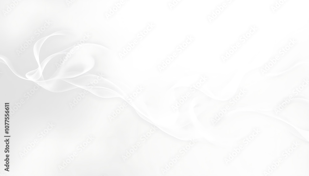 Delicate trails of smoke-like shapes twist and weave across the canvas in soft whites and grays, with hints of color fading in and out. Delicate trails of smoke-like shapes twist and weave across the canvas in soft whites and grays, with hints of color fading in and out.