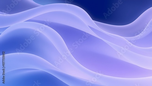 Wallpaper Mural A blend of soft, flowing lines that mimic the undulating movement of water. Hazy blues and purples merge seamlessly, creating a calm and dreamlike atmosphere. Torontodigital.ca