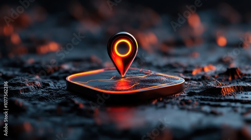 Wallpaper Mural Digital Landscape with Virtual Data Points Torontodigital.ca