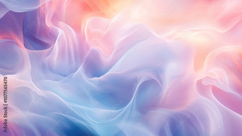 Obraz premium Abstract Pastel Waves