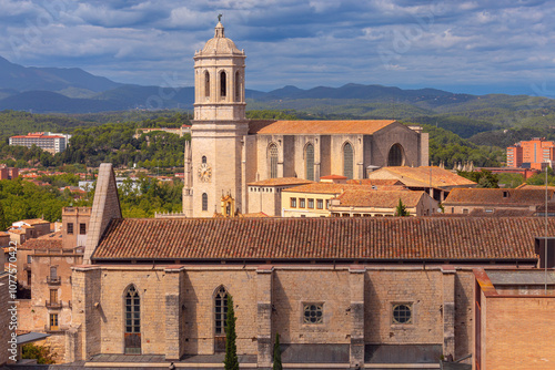 Bell Tower of Girona Cathedral, Girona, Spain