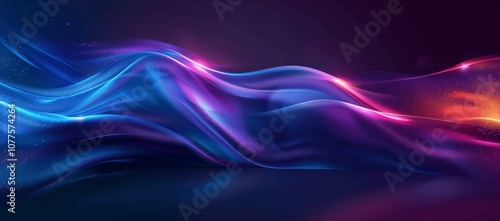 Wallpaper Mural Vibrant Neon Wave Digital Background Torontodigital.ca