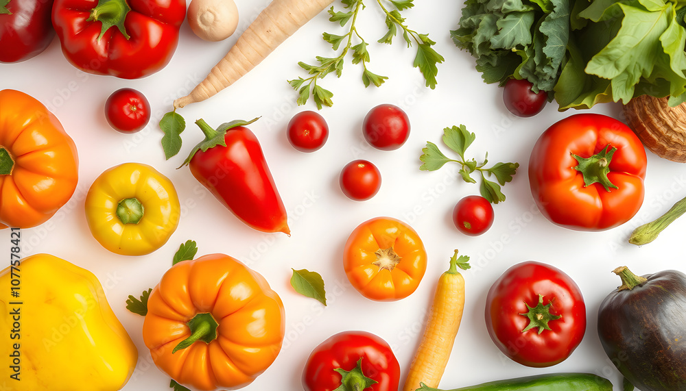 pattern of various fresh vegetables and fruits isolated on white background, top view, flat lay. Composition of food, concept of healthy eating. Food texture isolated with white highlights, png pattern of various fresh vegetables and fruits isolated on white background, top view, flat lay. Composition of food, concept of healthy eating. Food texture isolated with white highlights, png