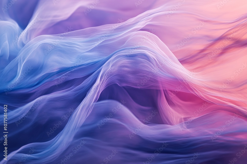 Flowing abstract curves with translucent layers, pastel gradients, smooth edges Flowing abstract curves with translucent layers, pastel gradients, smooth edges
