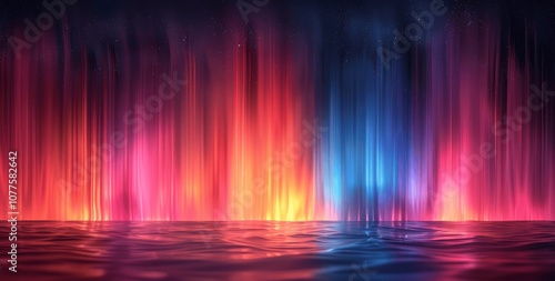 Gradient Background with Noise in Blue, Pink, and Orange on Black - 4K Abstract Grainy Pastel Holographic Texture