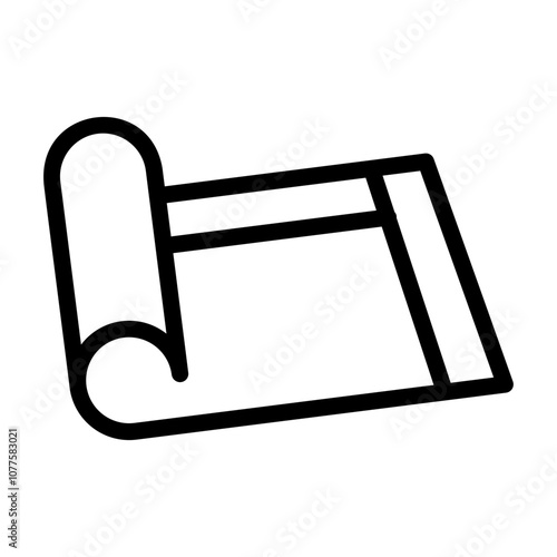 yoga mat Line Icon