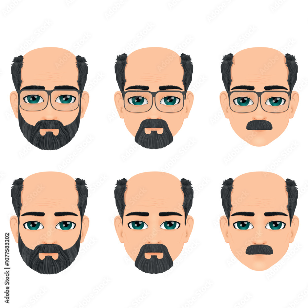 Portrait of a man of advanced or mature age Portrait of a man of advanced or mature age