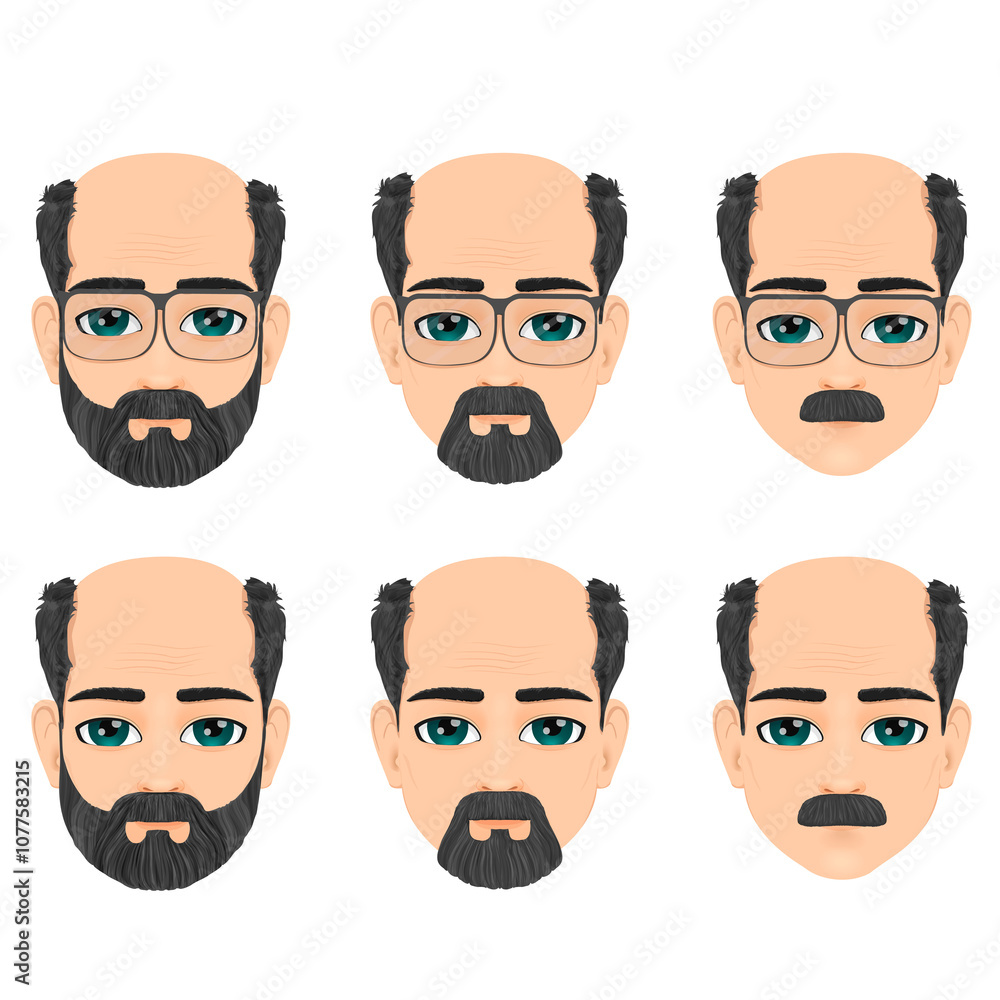 Portrait of a man of advanced or mature age Portrait of a man of advanced or mature age