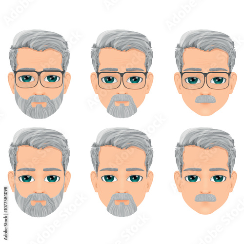 Portrait of a man of advanced or mature age