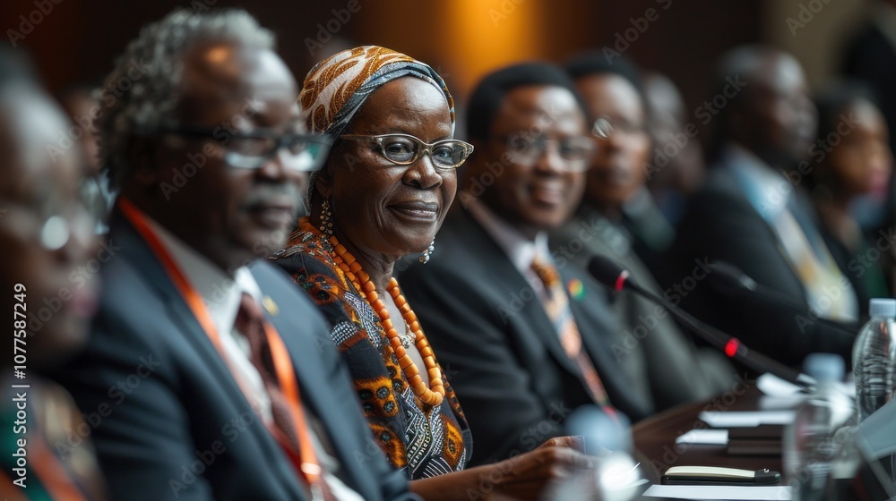 African Union representatives strategizing on continental development goals African Union representatives strategizing on continental development goals