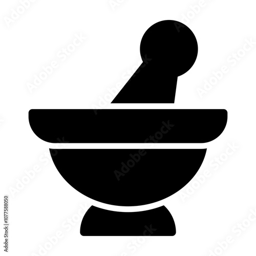 mortar bowl Solid icon