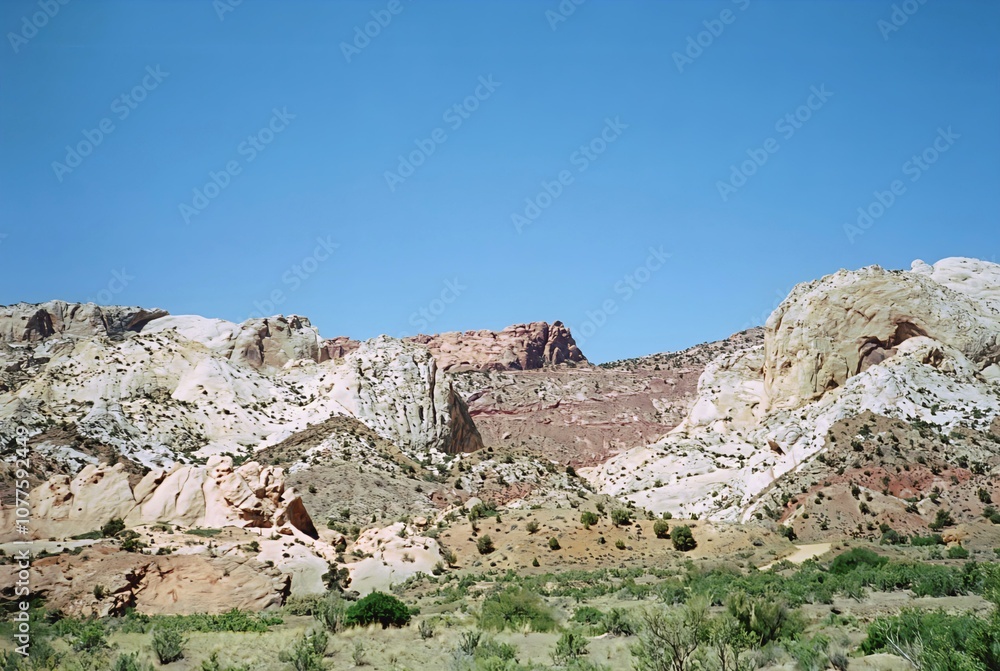 Fototapeta premium A photo of Burr Trail Road.