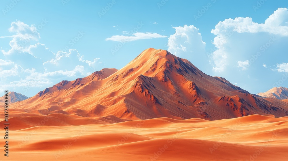 Naklejka premium a sand hills with sand on top