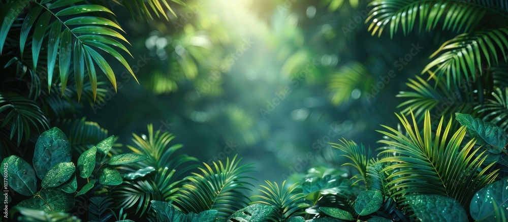 Lush Green Tropical Forest Landscape Lush Green Tropical Forest Landscape