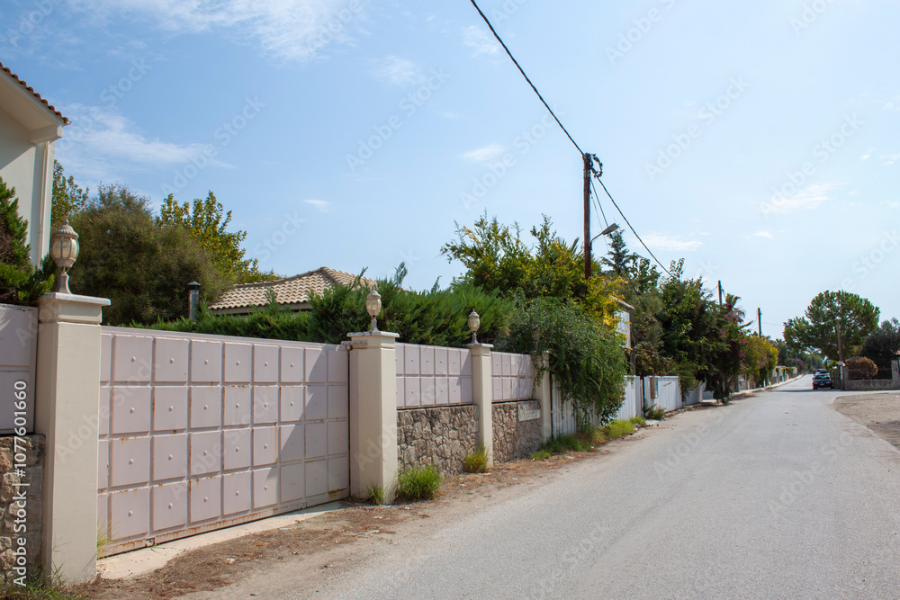 street in the village street in the village