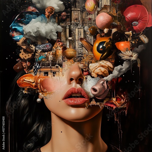 Surreal Collage: Exploring the Depths of the Mind photo