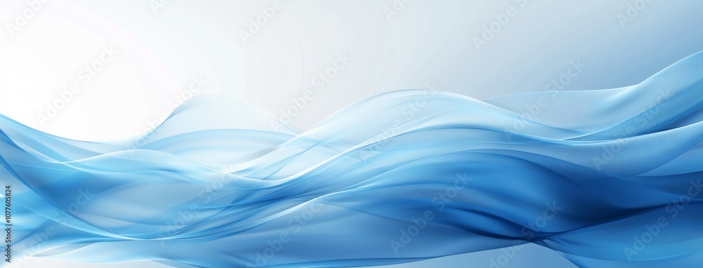 Elegant Abstract Blue Business Background with Smooth Wave Lines Elegant Abstract Blue Business Background with Smooth Wave Lines