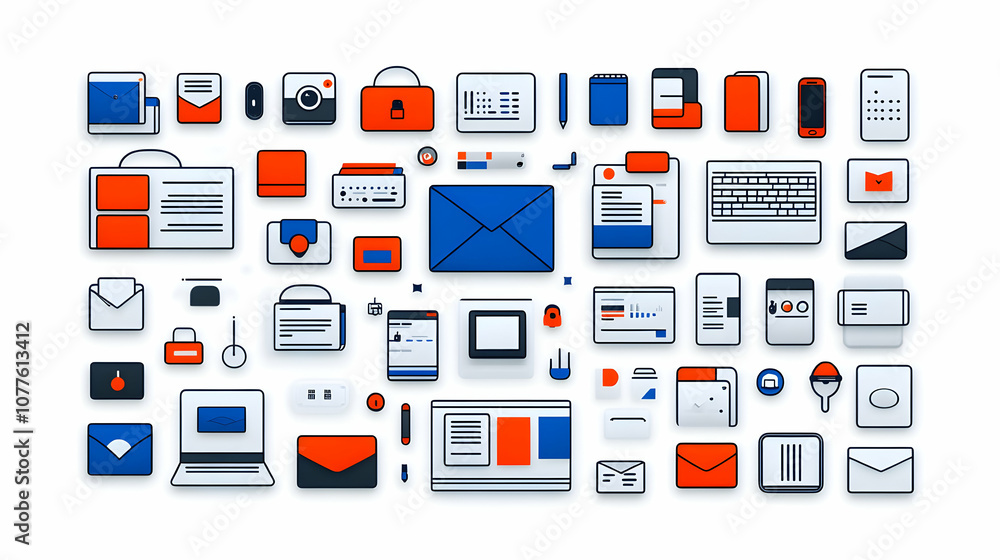 Line Art Interface Icons, web, app, design, technology, digital Line Art Interface Icons, web, app, design, technology, digital