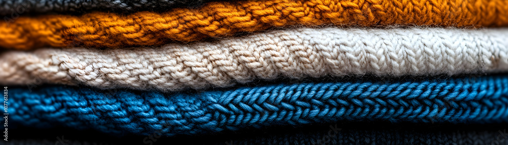 Closeup of Multicolored Knitted Fabric, texture, textile, yarn, wool, cotton Closeup of Multicolored Knitted Fabric, texture, textile, yarn, wool, cotton