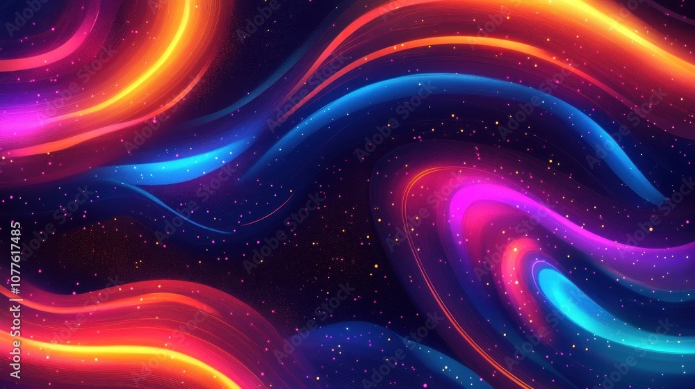 Abstract Neon Swirls Abstract Neon Swirls
