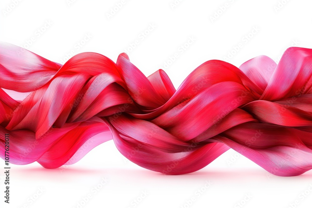 Abstract design featuring smooth, flowing red waves in a beautiful, cohesive arrangement. Abstract design featuring smooth, flowing red waves in a beautiful, cohesive arrangement.