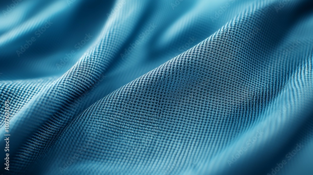 A blue fabric with a pattern of squares and lines A blue fabric with a pattern of squares and lines