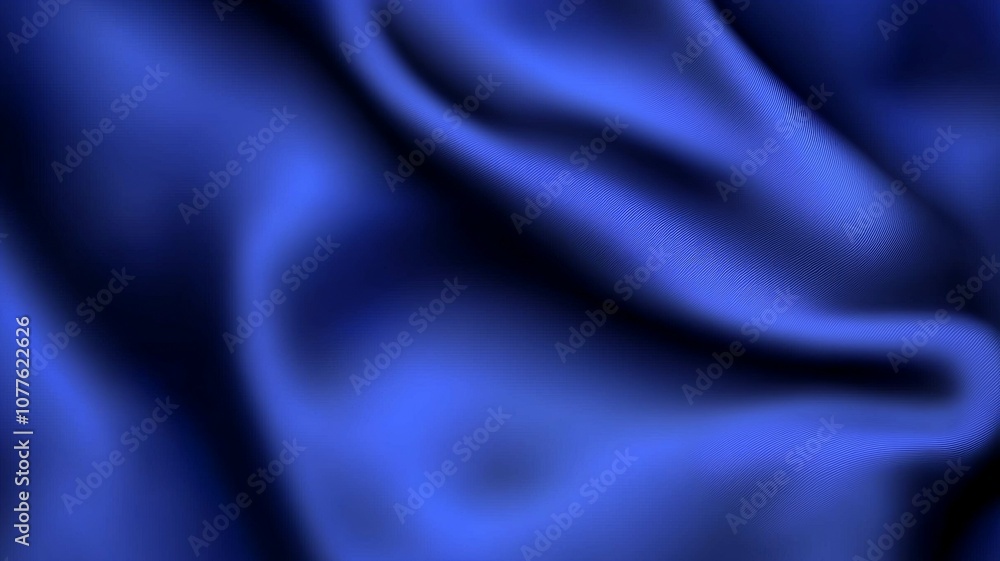 Fototapeta premium A blue fabric with a pattern of waves