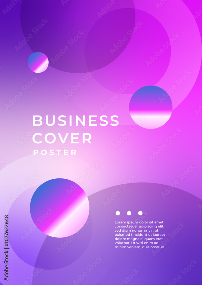 Purple Violet Pink And White Gradient Abstract Shapes Cover Purple Violet Pink And White Gradient Abstract Shapes Cover