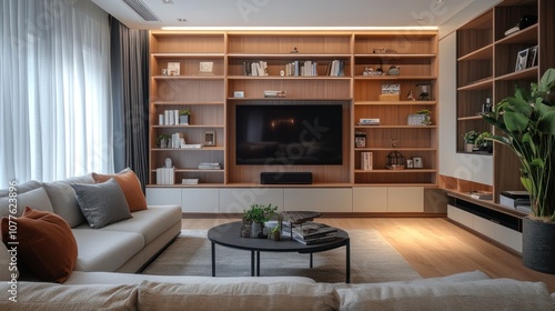 Wallpaper Mural Modern Living Room Interior Design Torontodigital.ca