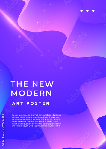 Abstract Purple Violet Pink And Blue Geometrical Design Background