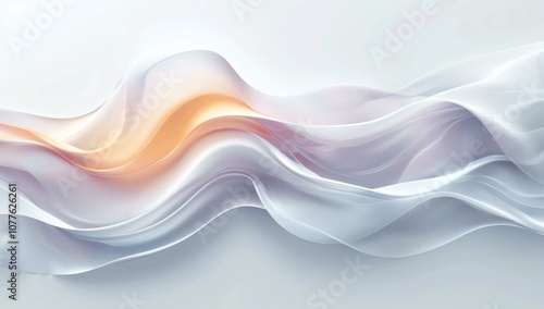 Blue and Orange Gradient Flowing Wave Background