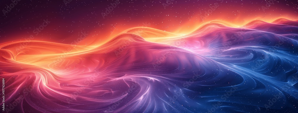 Vibrant Abstract Background with Colorful Spiral Lines and Glowing Light Vibrant Abstract Background with Colorful Spiral Lines and Glowing Light