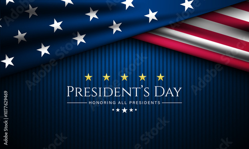 Happy Presidents Day United States Of America Background Vector Illustration