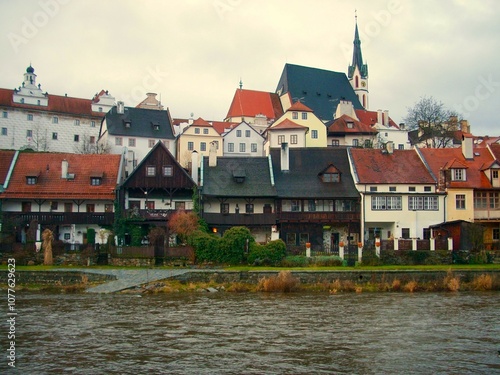 Cityscape in Český Krumlov, Czech Republic