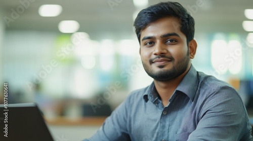 Businessman working at an office