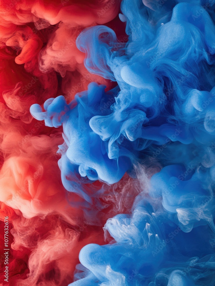 Obraz premium Vivid Abstract Smoke Effect