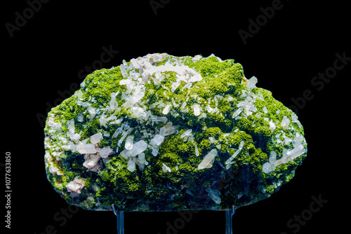 Epidote with Crystal in museum