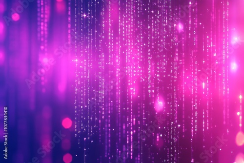 Abstract Digital Background with Binary Elements