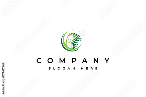 Fast Cash Logo Design Template Digital Payment Investment Financial Illustration. Logo Suitable for Fast Payment Service Businesses or Money Exchange and others.
