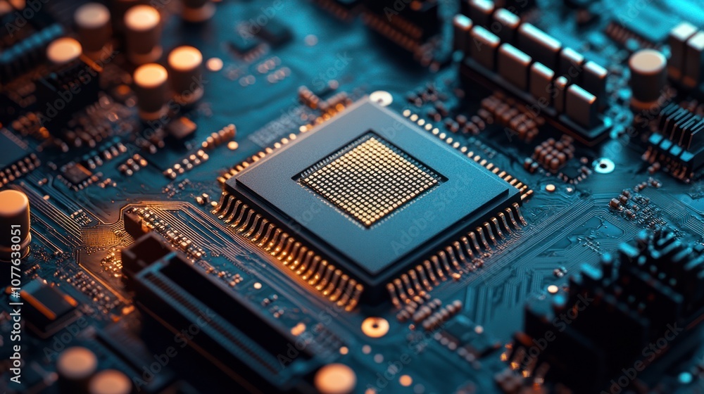 A powerful, high-capacity chip inside a computer, designed for optimal performance. It processes data swiftly, enabling smooth multitasking and running complex applications with ease and efficiency. A powerful, high-capacity chip inside a computer, designed for optimal performance. It processes data swiftly, enabling smooth multitasking and running complex applications with ease and efficiency.